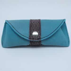 Boitier à lunettes bleu et gris